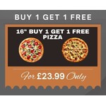 16" Buy 1 Get 1 Free Pizza