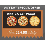 Any 3x 12" Pizza