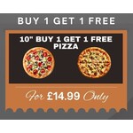 10" Buy 1 Get 1 Free Pizza